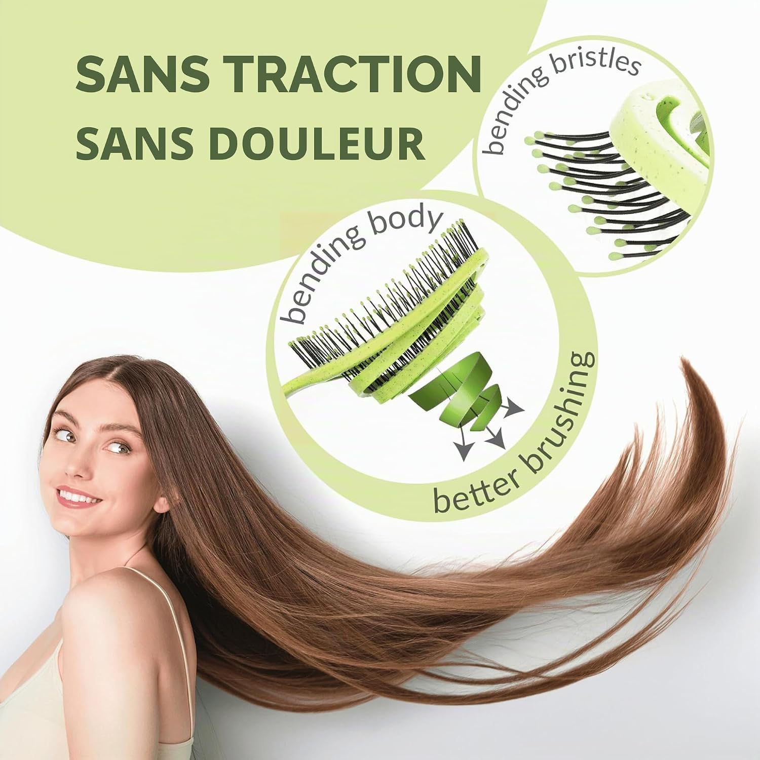 Detalle de MarQus Innovante Brosse Démêlante — pour enfants et tous les types de cheveux