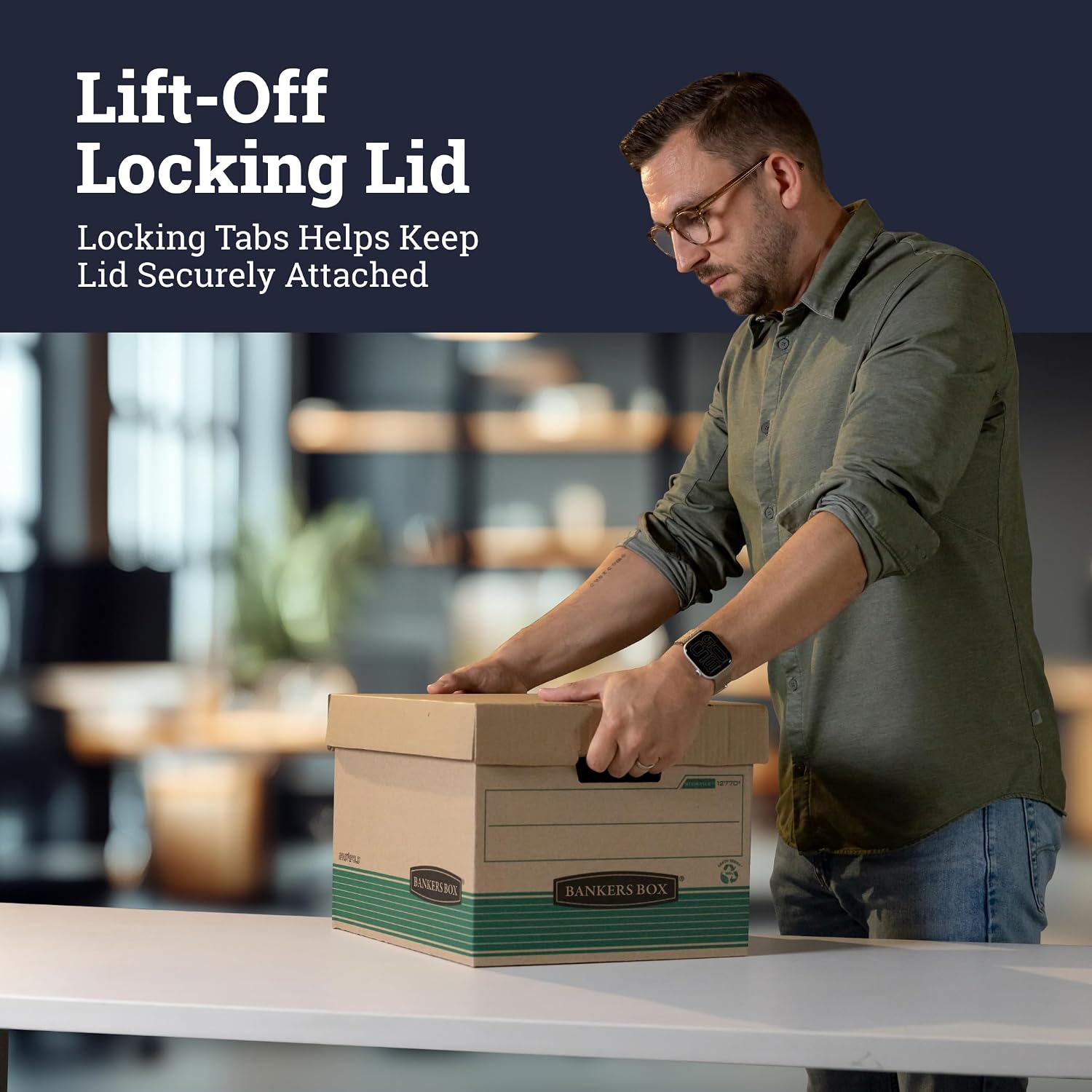 Thumbnail 4 de Bankers Box 20-Pack Recycled Medium Duty File Storage Boxes