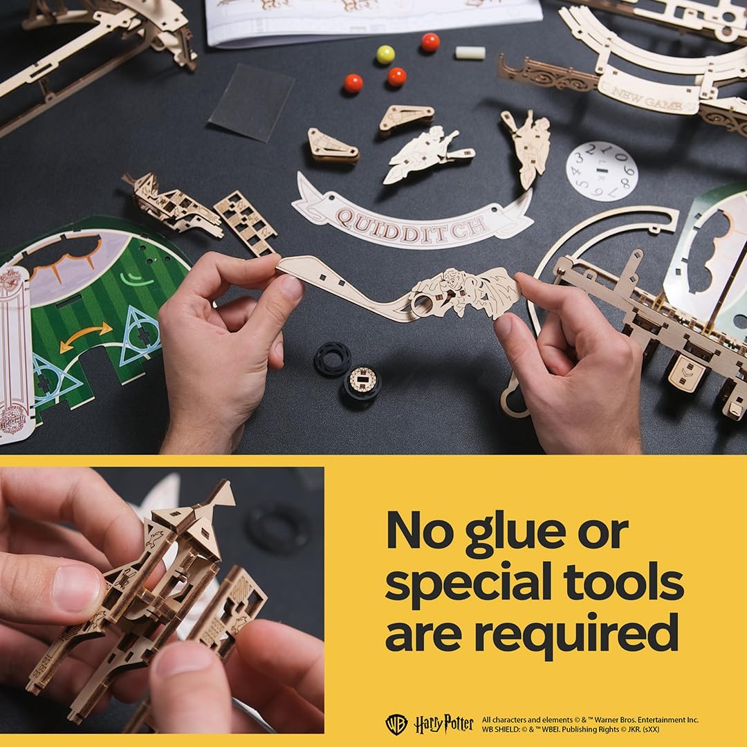 Thumbnail 4 de UGEARS 3D Puzzle Harry Potter Quidditch Flipper – Maquette en Bois à Construire