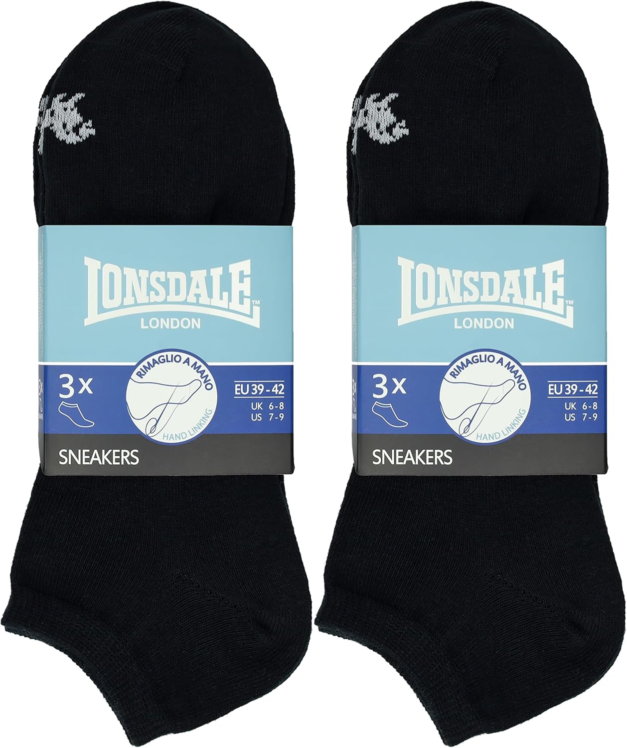Thumbnail 1 de Lonsdale 6 Paia Calzini Corti Uomo Donna – Calzini Sportivi Sneaker in Cotone Traspirante