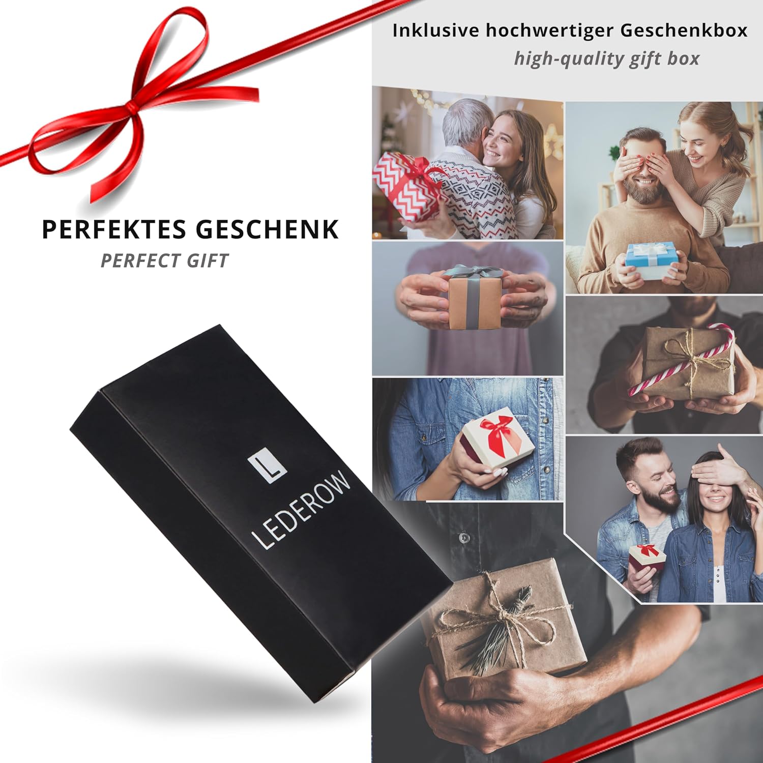 Thumbnail 6 de Schlüsseltasche aus Leder mit 2 Fächern