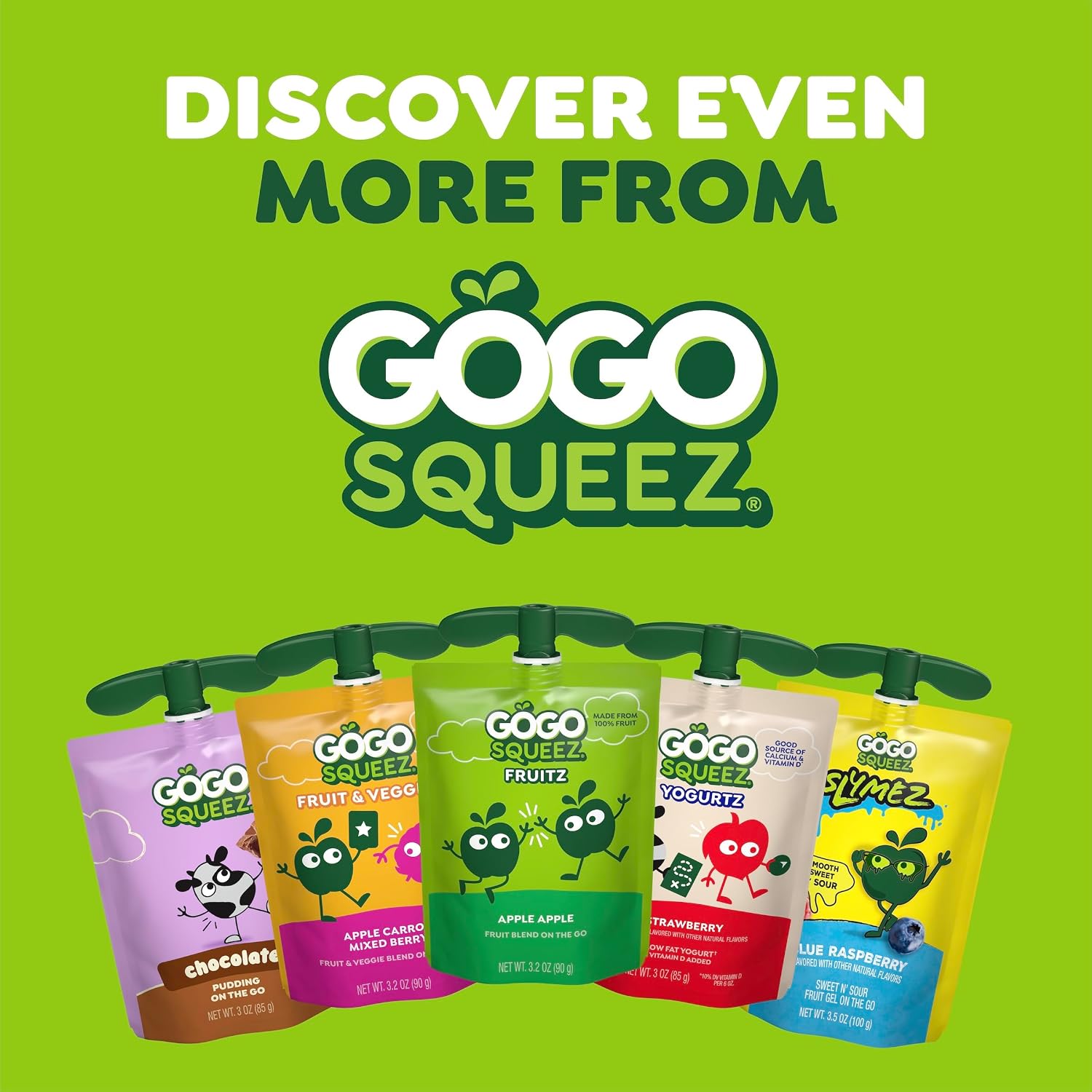 Thumbnail 6 de GoGo squeeZ Low Fat YogurtZ Space Discovery Variety Pack, 16 Pouches