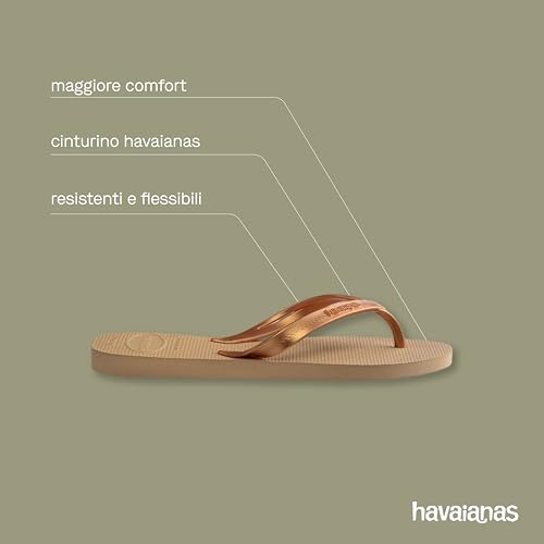 Thumbnail 4 de Havaianas Elegance: Infradito da donna con cinturini metallici e suola antiscivolo, stile e comfort