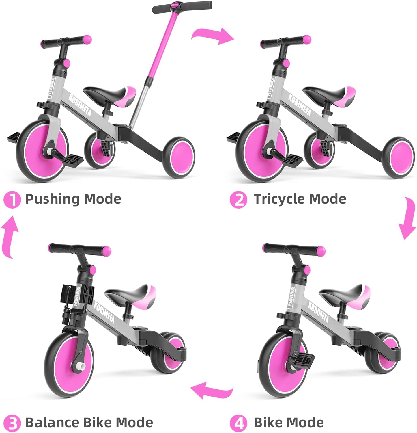 Thumbnail 1 de KORIMEFA 4 IN 1 triciclo equilibrio 1-3 anni