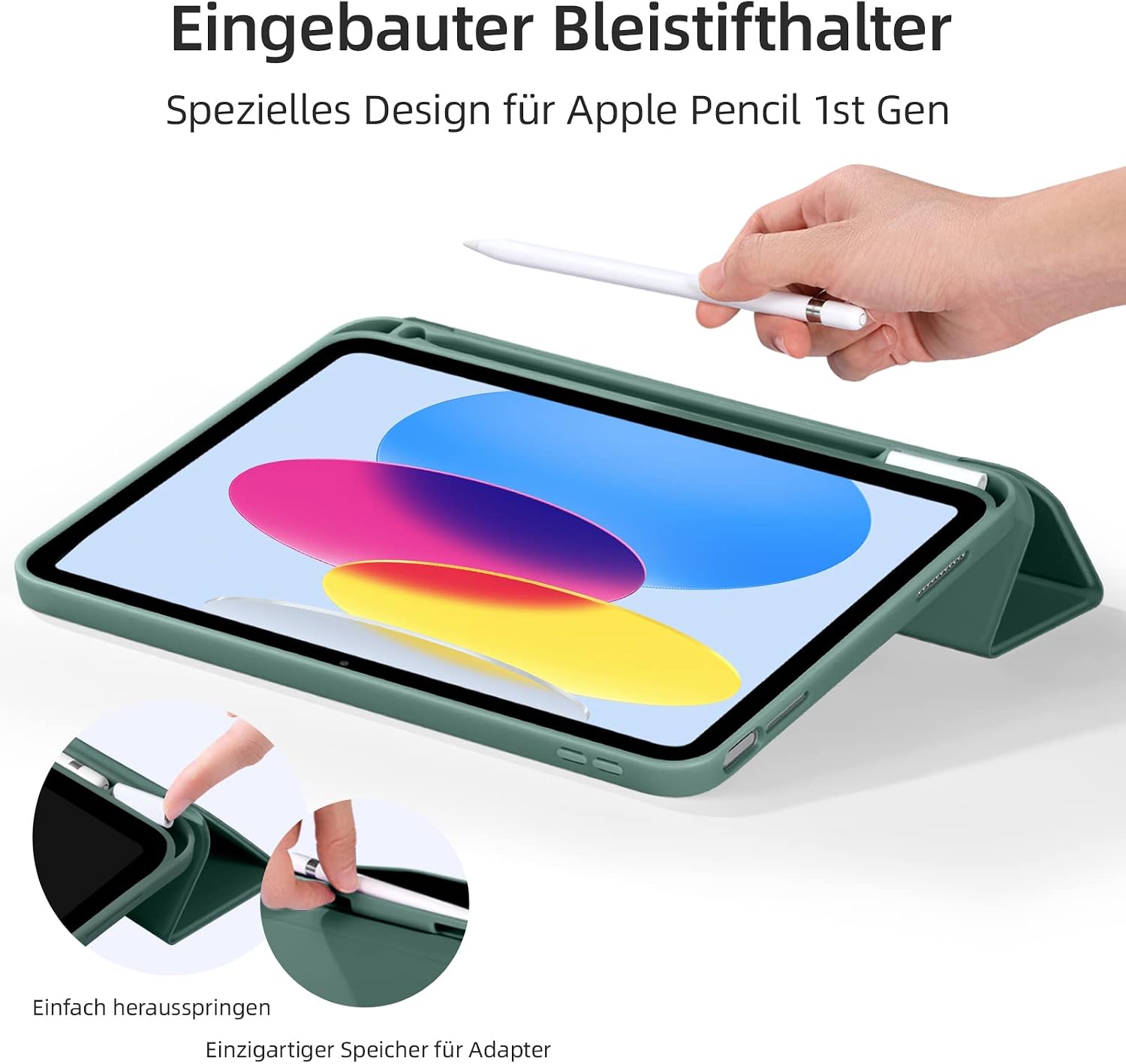 Detalle 2 de Vobafe Hülle für iPad A16 11 Zoll, 10,9 Zoll, kieferngrün