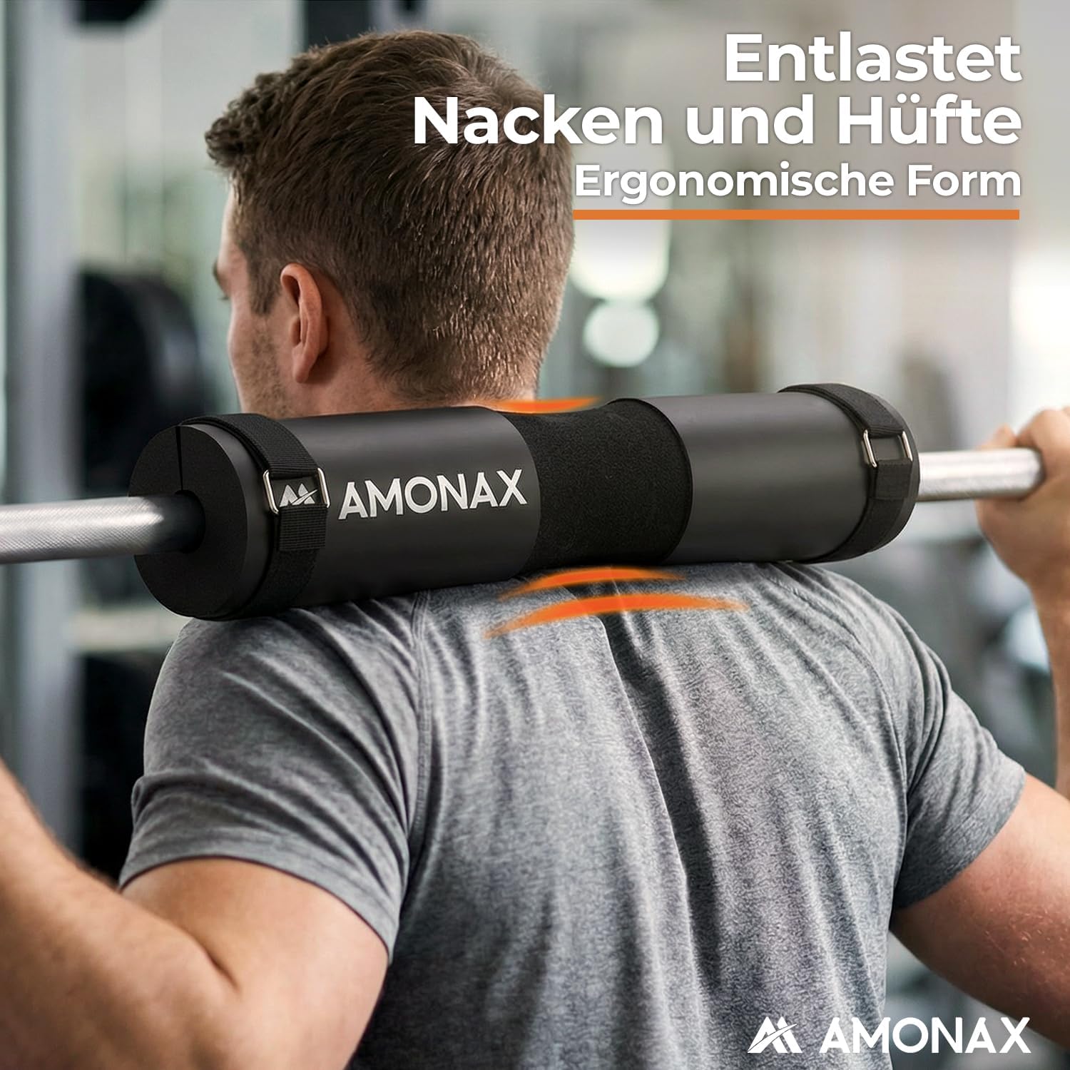 Detalle de Amonax Langhantel Polster – Extra dickes Nackenpolster für Kniebeugen, Hip Thrust und mehr