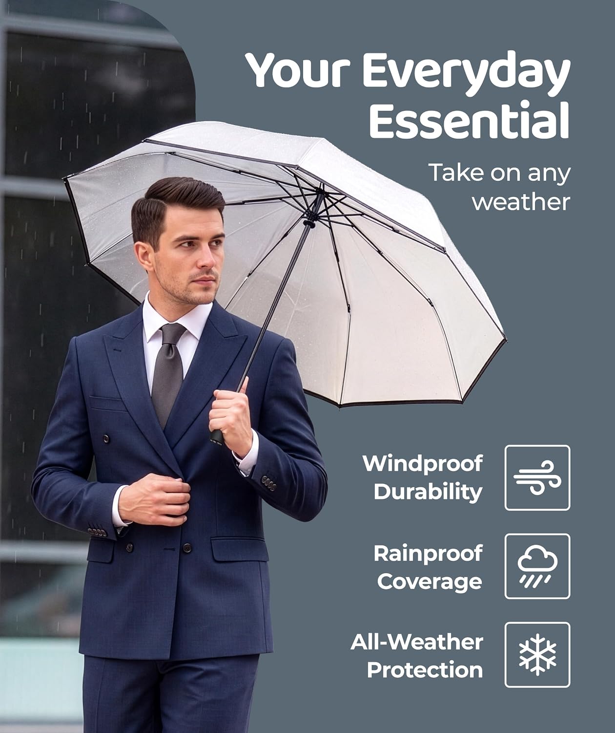 Thumbnail 5 de Repel Windproof Travel Umbrella – Compact Auto Open/Close, 100 MPH Wind Resistance