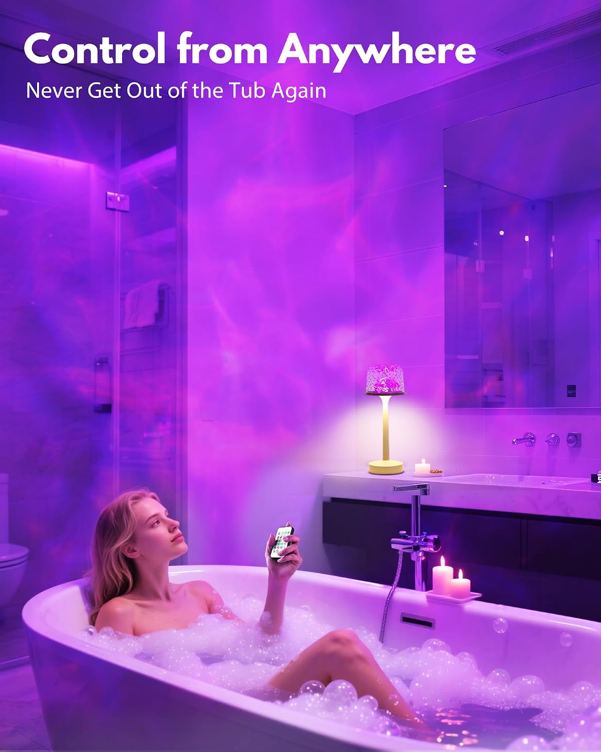 Thumbnail 4 de Funlenry Spa-Like Shower Lamp 16‑colour projector