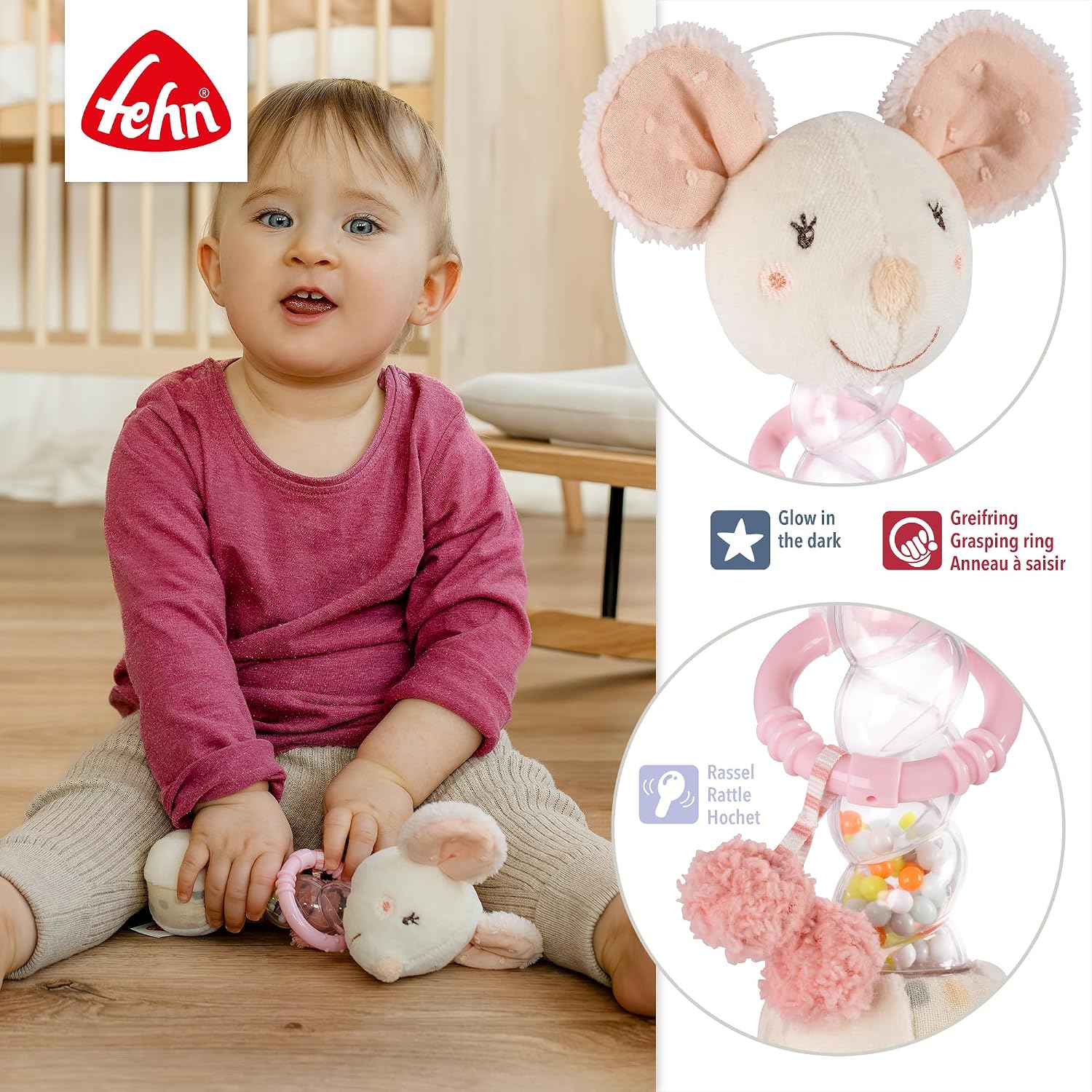 Thumbnail 4 de Fehn Regenmacher Maus Motorikspielzeug 0+