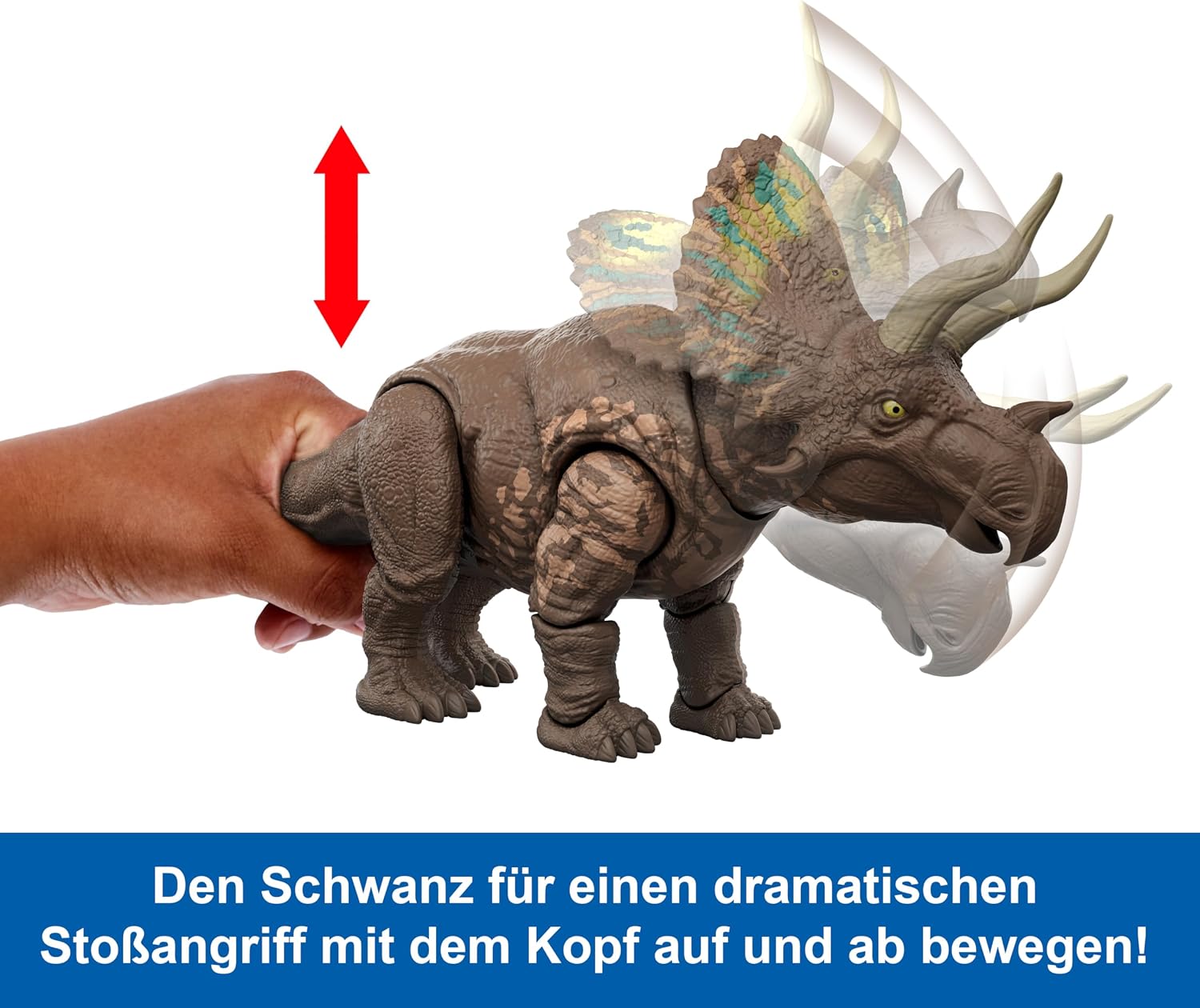 Thumbnail 4 de Mattel Jurassic Eotriceratops 34 cm đŠ