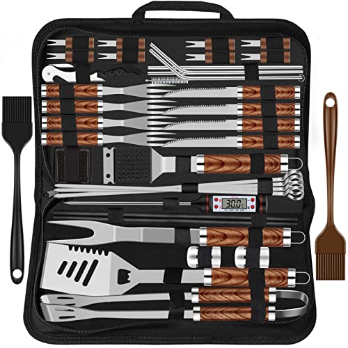 Grilliance 38pcs Kit Barbecue Set en Acier Inoxydable avec Sac et Tapis – Haute Qualité pour Griller, Camping et Cabanes