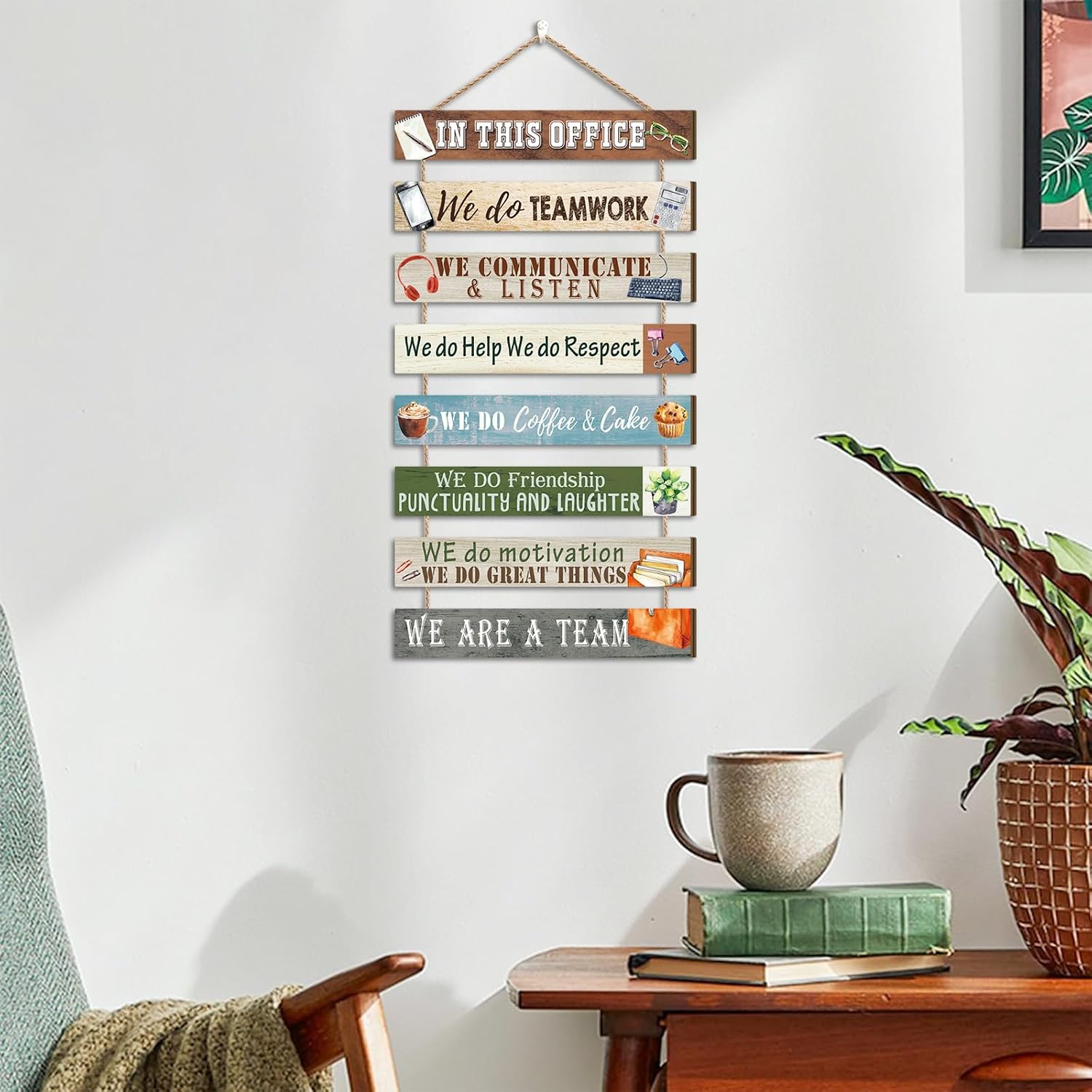 Detalle de Inspirational quote wall art for teamwork