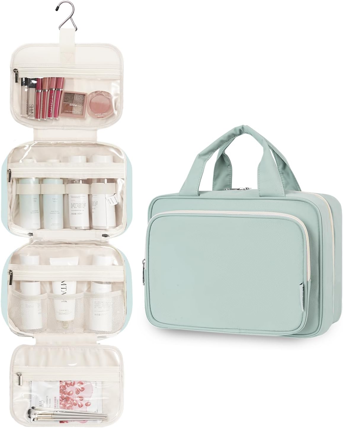 Detalle 2 de Narwey Hanging Travel Toiletry Bag 26x20.3x14cm