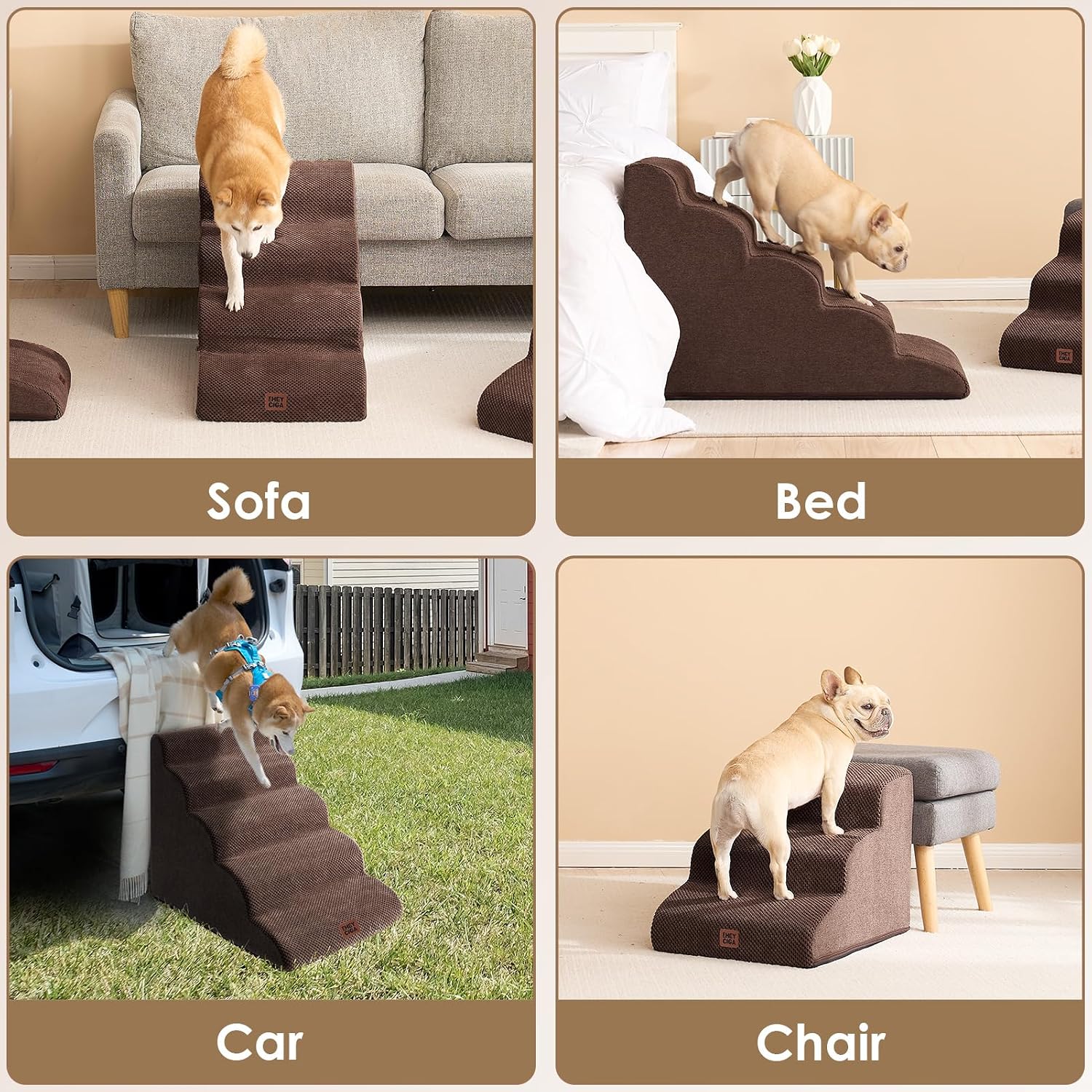 Thumbnail 6 de EHEYCIGA Hundetreppe 40 cm Hoch 🐾