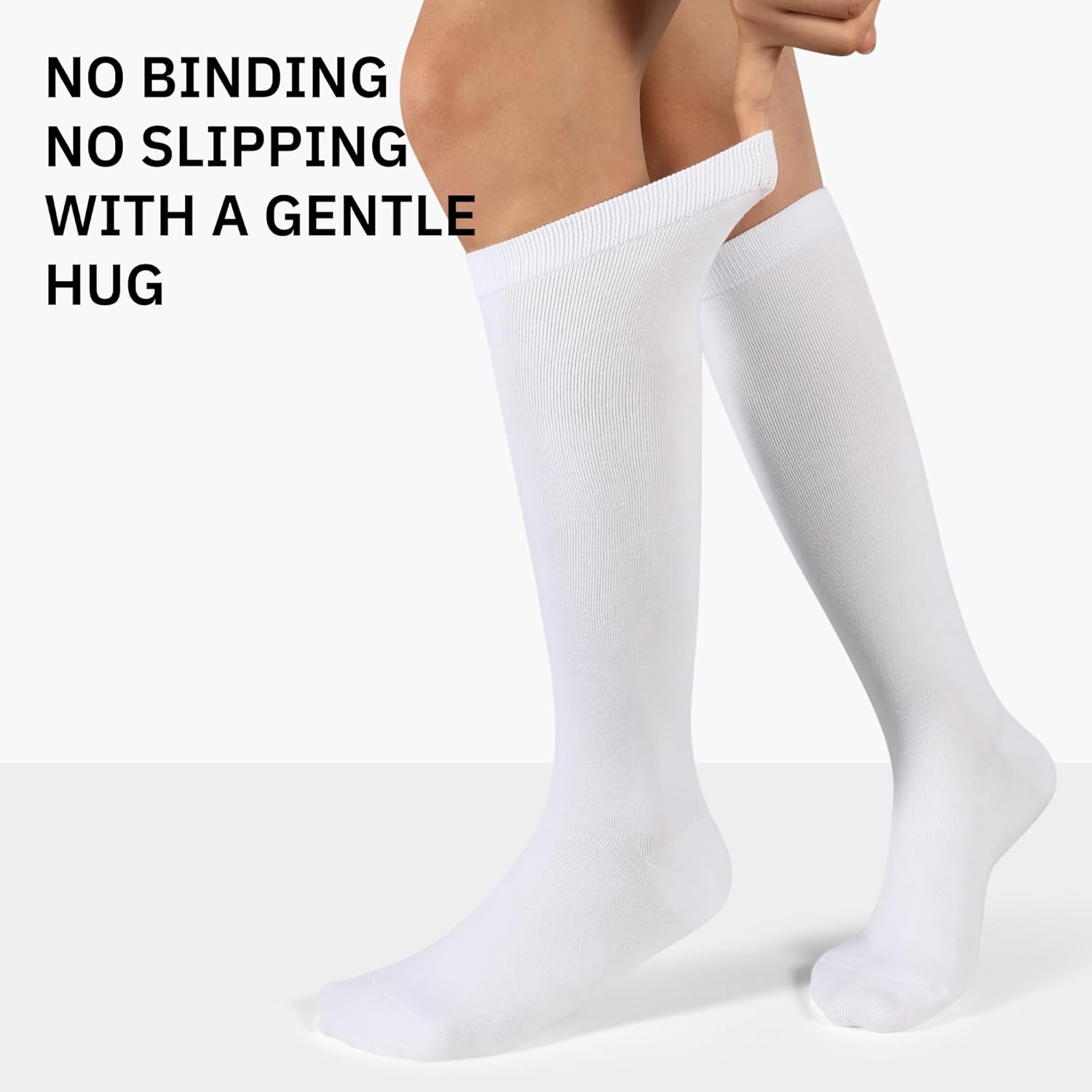 Thumbnail 1 de CLOSEMATE — 3 paires de chaussettes hautes femmes 35-38 / 39-42, coton doux 80%, respirantes et élastiques