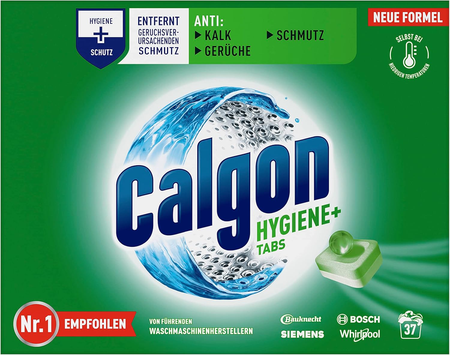 Thumbnail 1 de Calgon Hygiene+ Tabs 37 Stück gegen Kalk