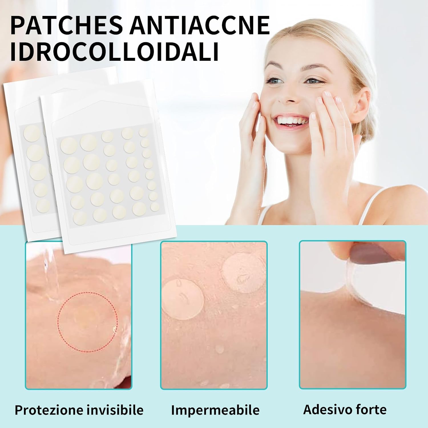 Thumbnail 1 de Home Holic Patch Brufoli in Idrogel 2-in-1 Giorno e Notte, cerotti invisibili e traspiranti per acne (528 pz)