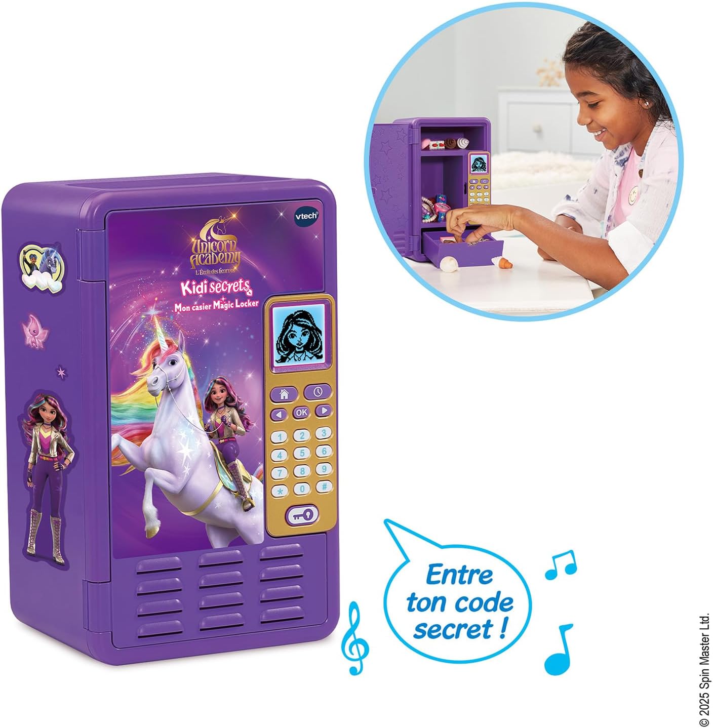 Thumbnail 2 de VTech KidiSecrets Mon Casier Magic Locker « L’École des Licornes » : coffre secret avec code et musique (FR)