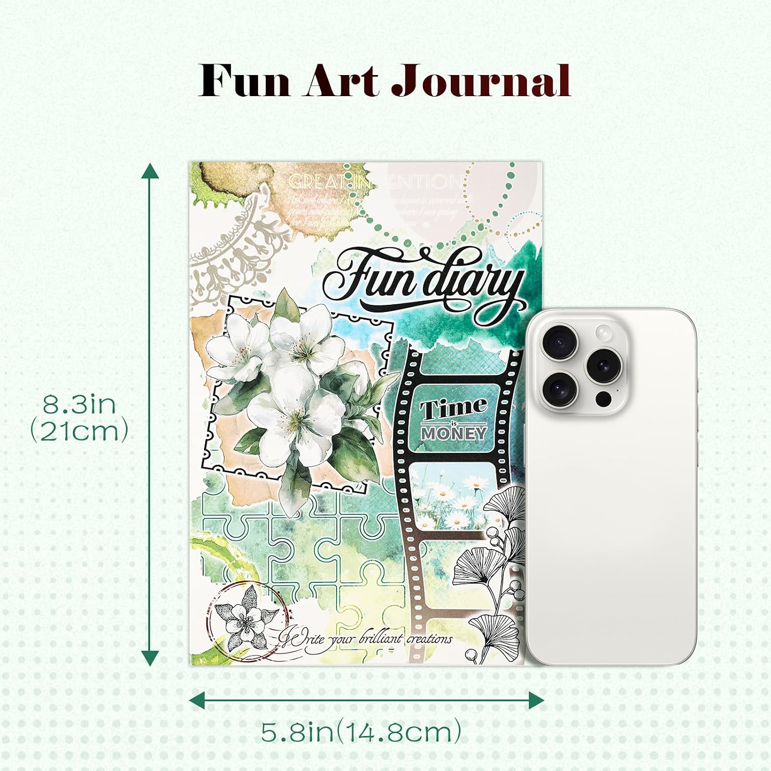 Detalle de Dizdkizd Creative Art Journal, 8.3 × 5.8 in