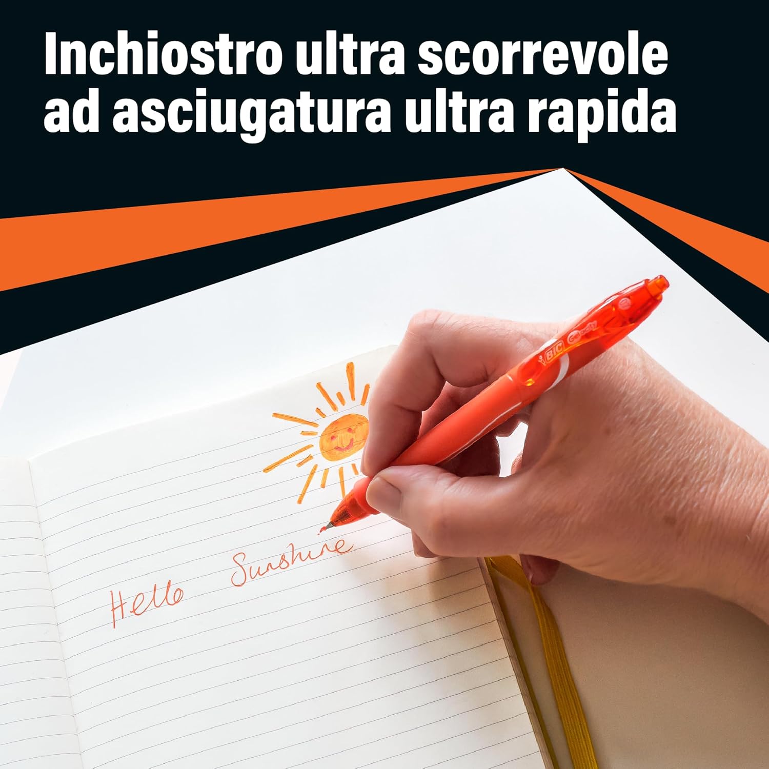 Thumbnail 2 de BIC Intensity Quick Dry Penne Gel Blu 0,7mm