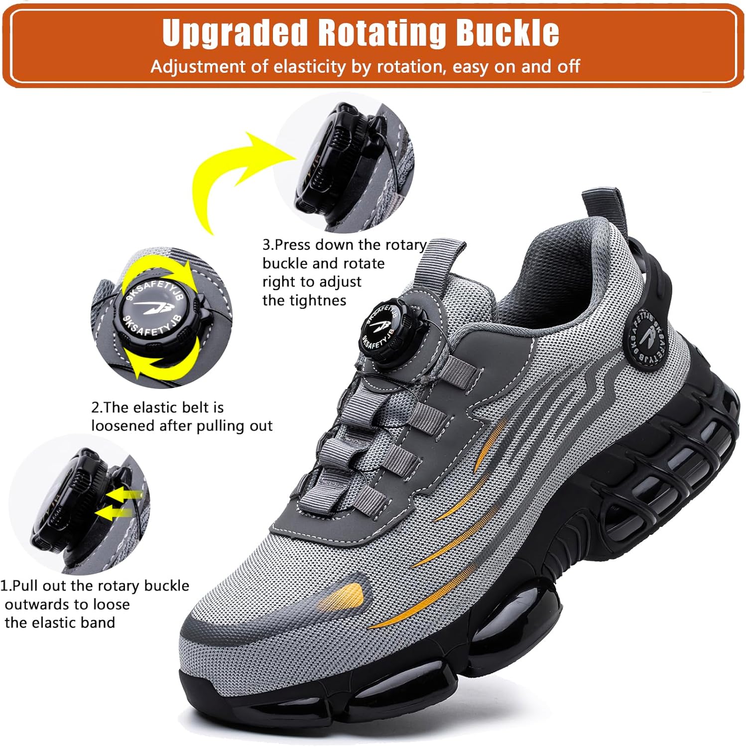 Thumbnail 4 de OBIDER Safety Trainers: Comfortable, Durable Work Shoes with Upgraded Safety Features