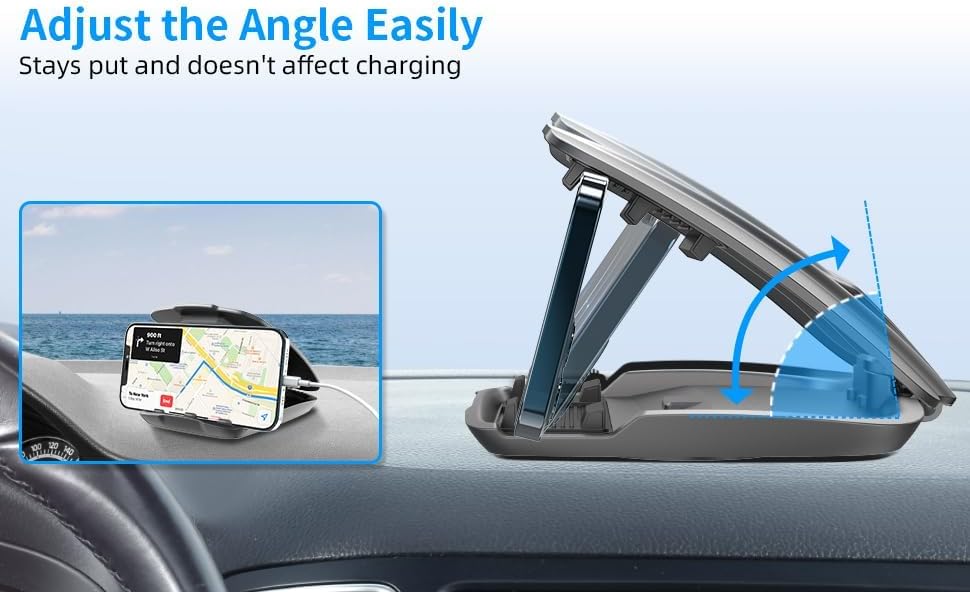 Detalle 1 de APPS2Car GPS02 Dashboard Sat Nav Mount, Folding Shell and 3M Adhesive Base