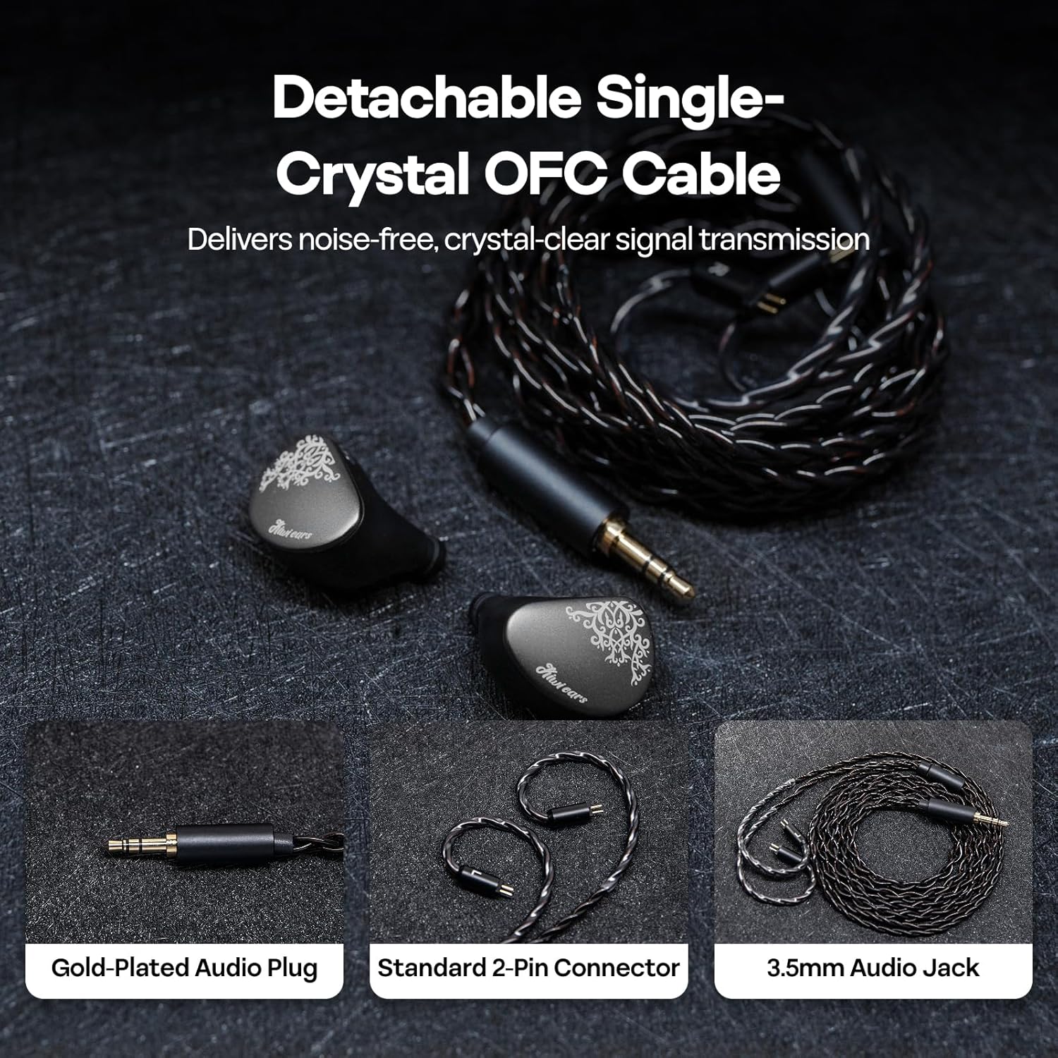 Thumbnail 6 de Linsoul Kiwi Ears Cadenza II 10mm Titanium — Moniteur intra-auriculaire filaire, précision tonal et élégance CNC