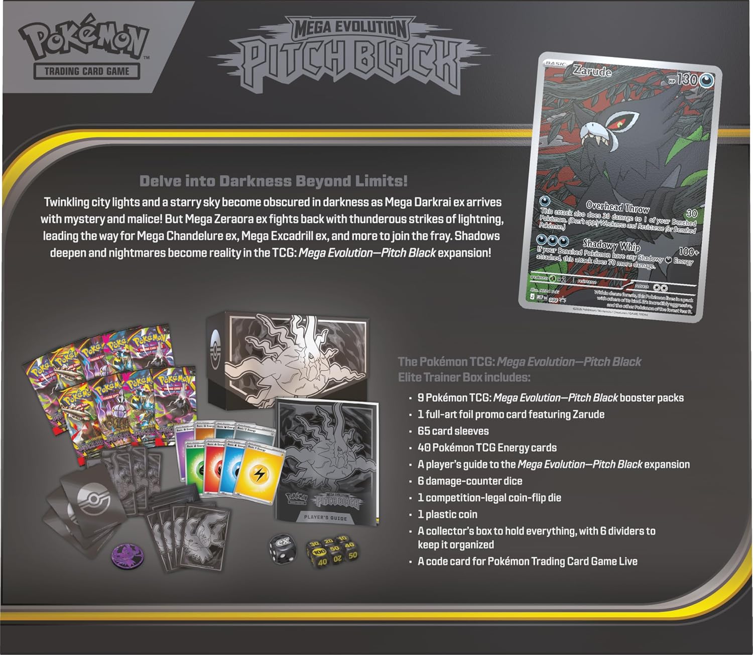 Thumbnail 1 de Pokémon TCG: Mega Evolution—Pitch Black Elite Trainer Box