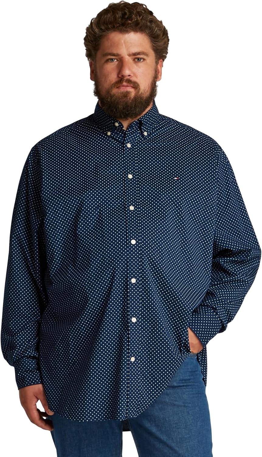 Thumbnail 6 de Tommy Hilfiger Men’s Poplin Polka Dot Cotton Shirt