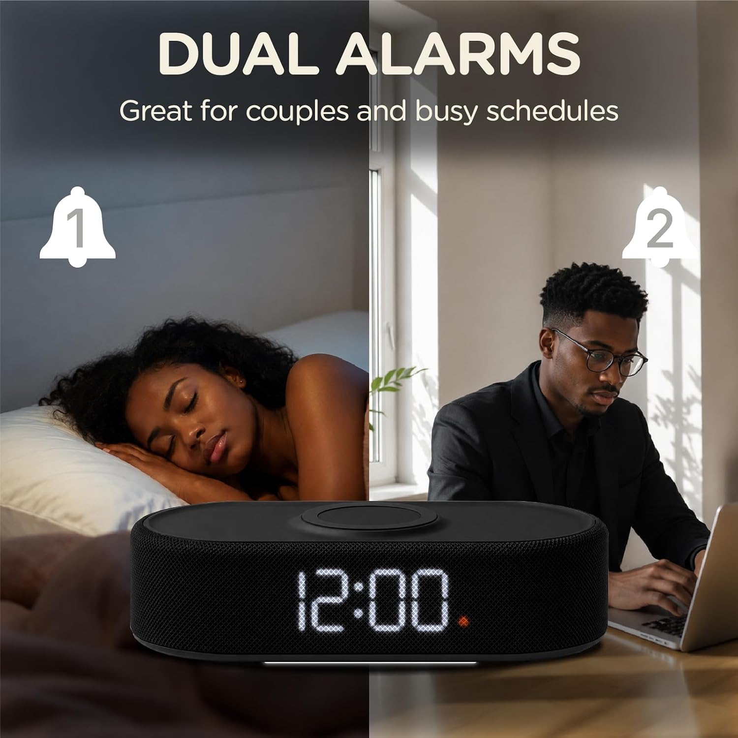 Thumbnail 4 de Lumoday Fabric Digital Alarm Clock