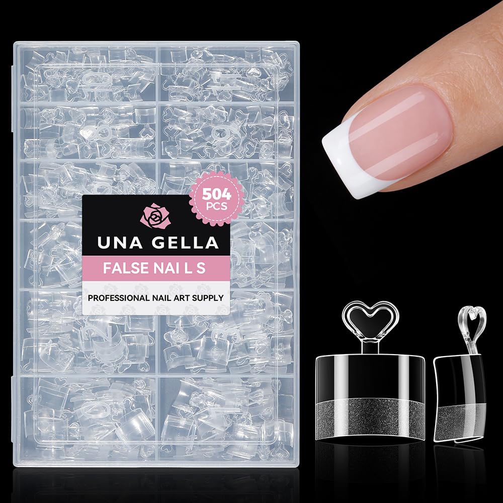 Detalle de UNA GELLA Short Square Gel Nail Tips 504PCS