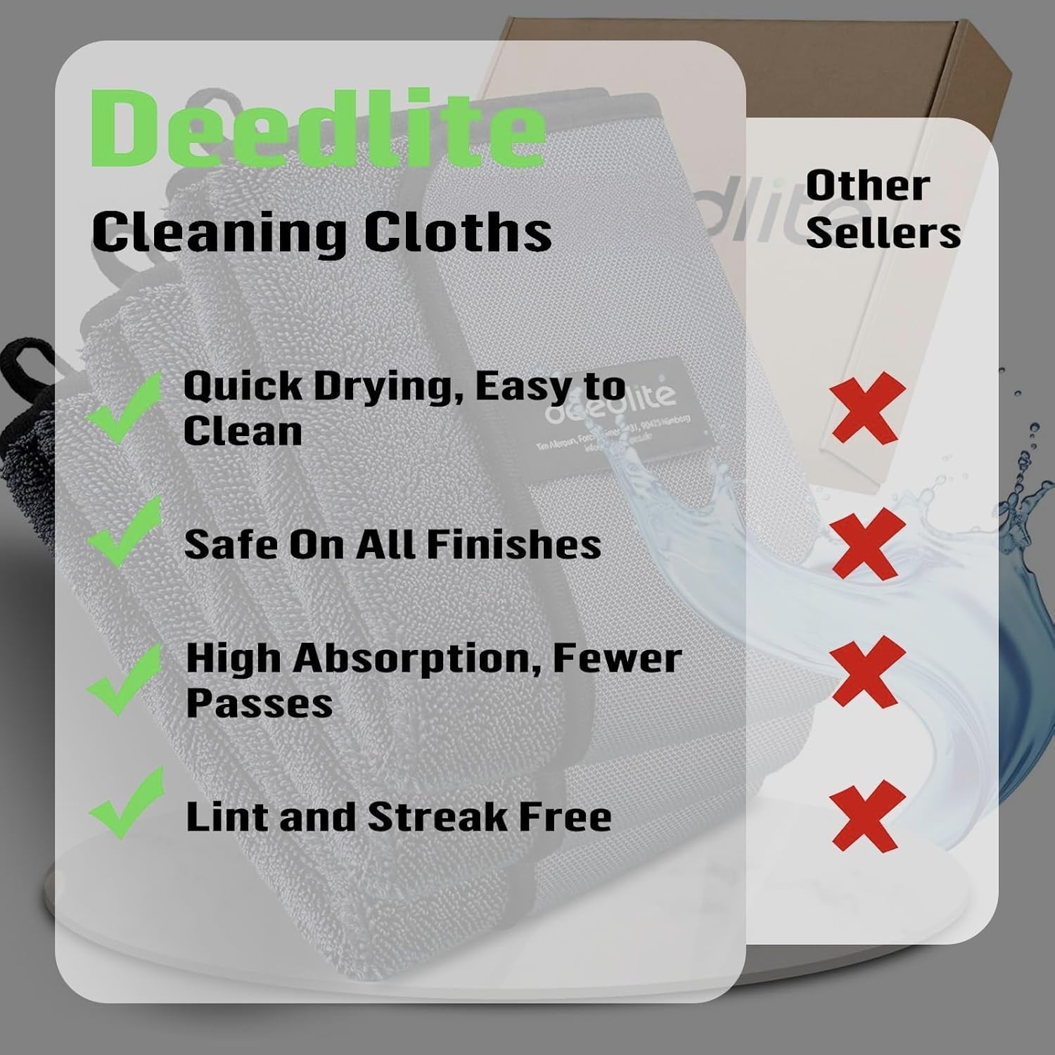 Thumbnail 5 de Deedlite Bath Wipes 40 x 60 cm