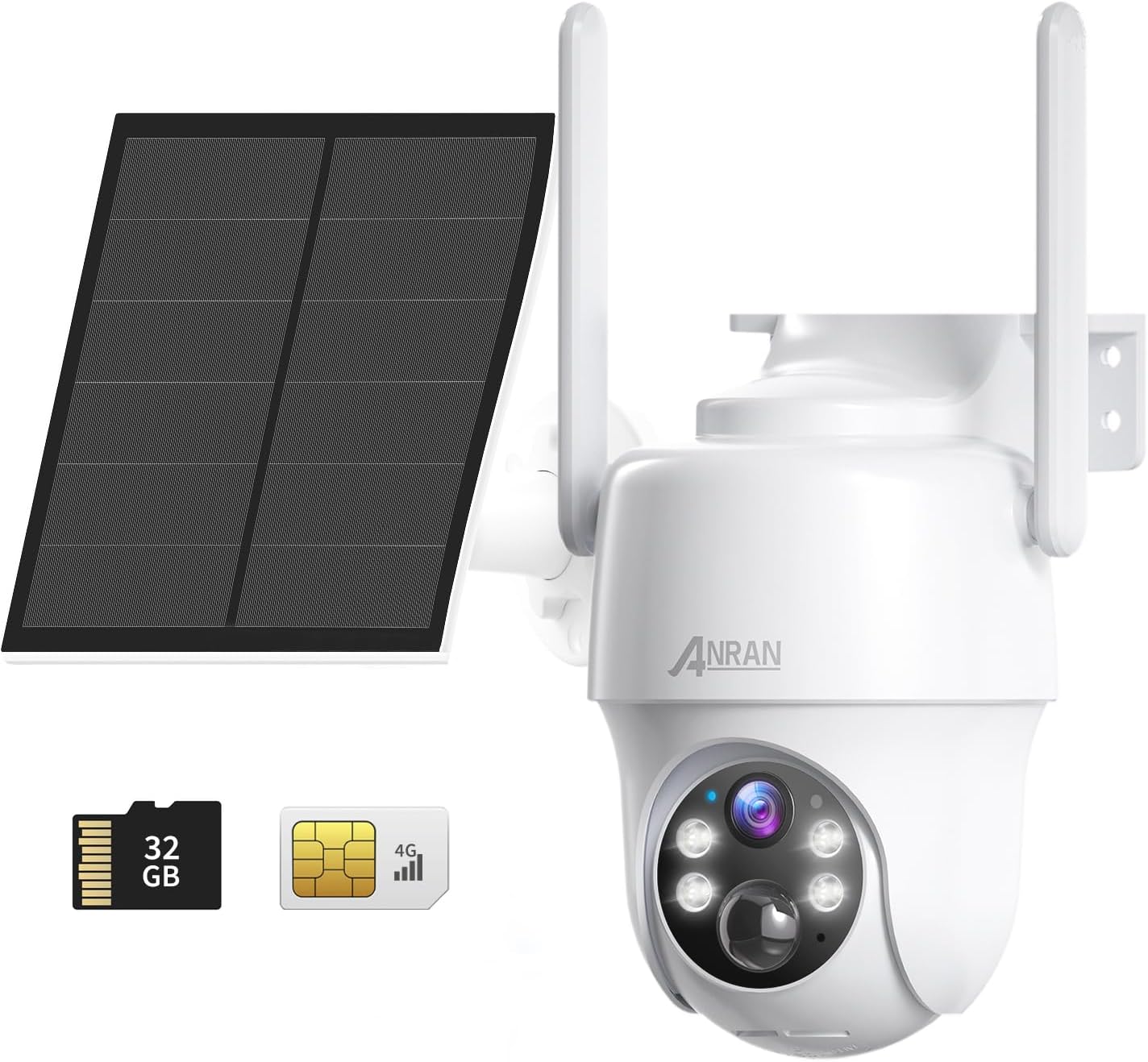 Detalle de ANRAN G1 Pro Telecamera Solare 2K 360°
