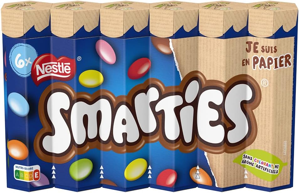 Thumbnail 2 de Smarties - Bonbons Chocolatés en Tube (Lot de 4) : 6 tubes par ensemble