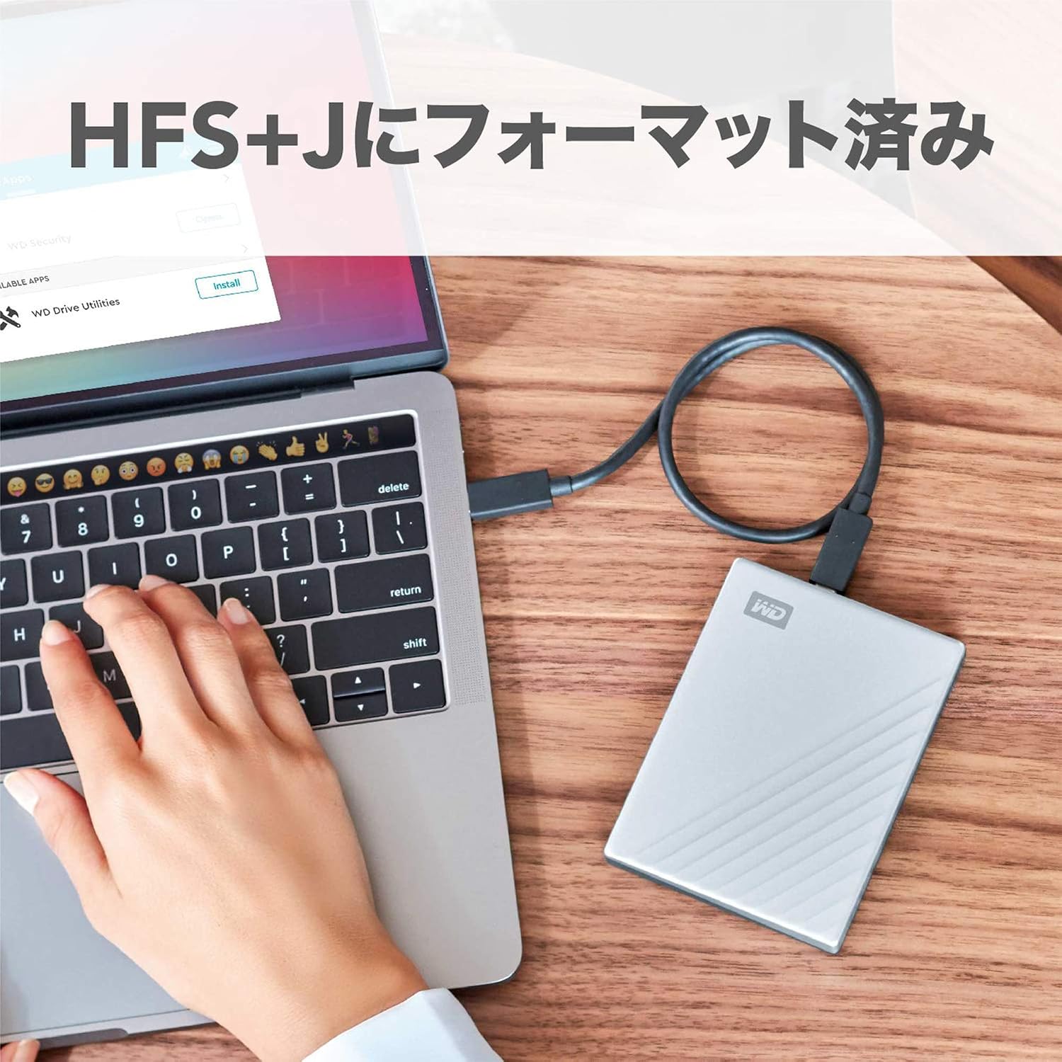 Thumbnail 2 de ウエスタンデジタル My Passport Ultra for Mac WDBPMV0050BSL-WESN 5TBポータブルHDD USB-C対応