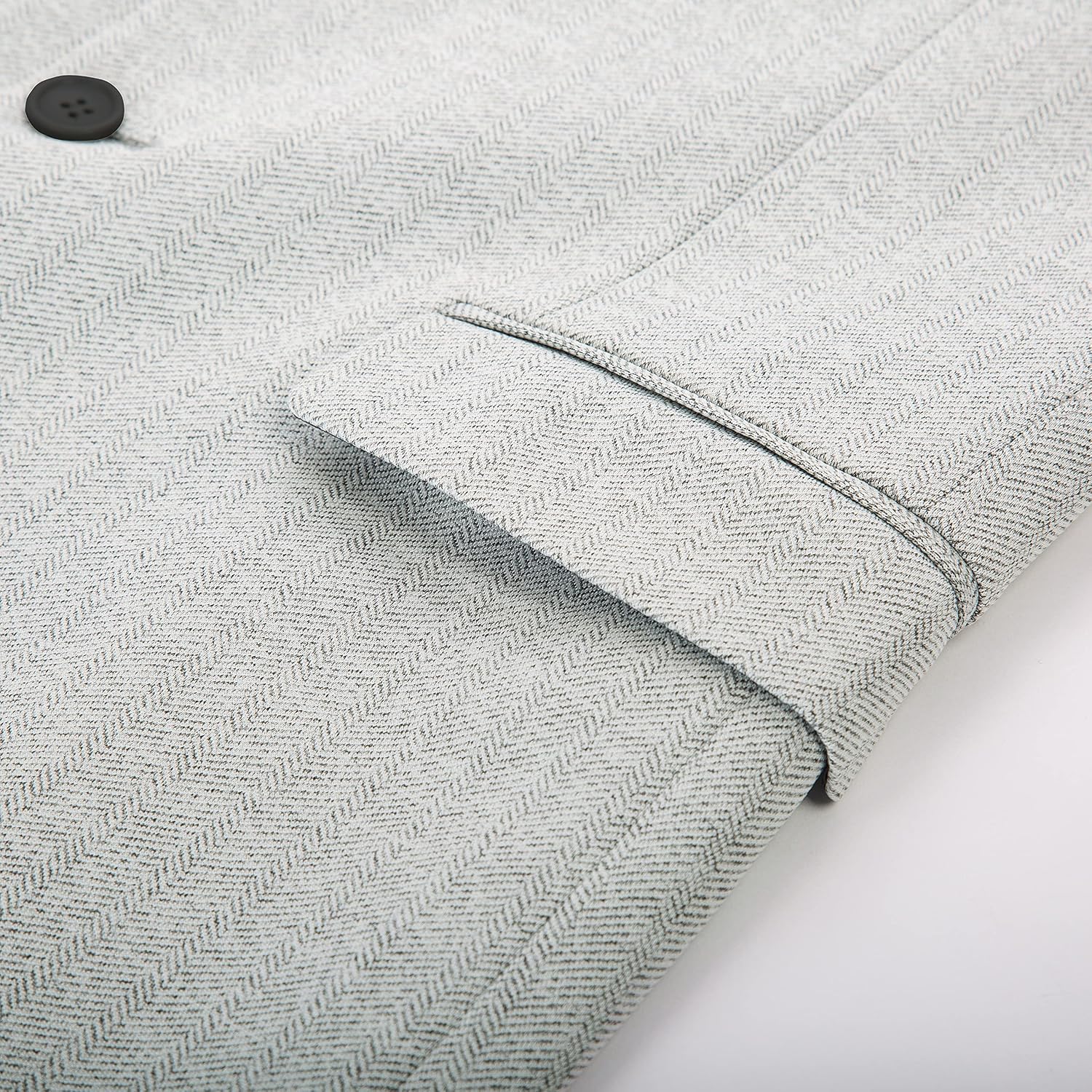 Detalle 2 de PJ PAUL JONES Herringbone Knit Blazer, Lightweight Two-Button Sport Coat