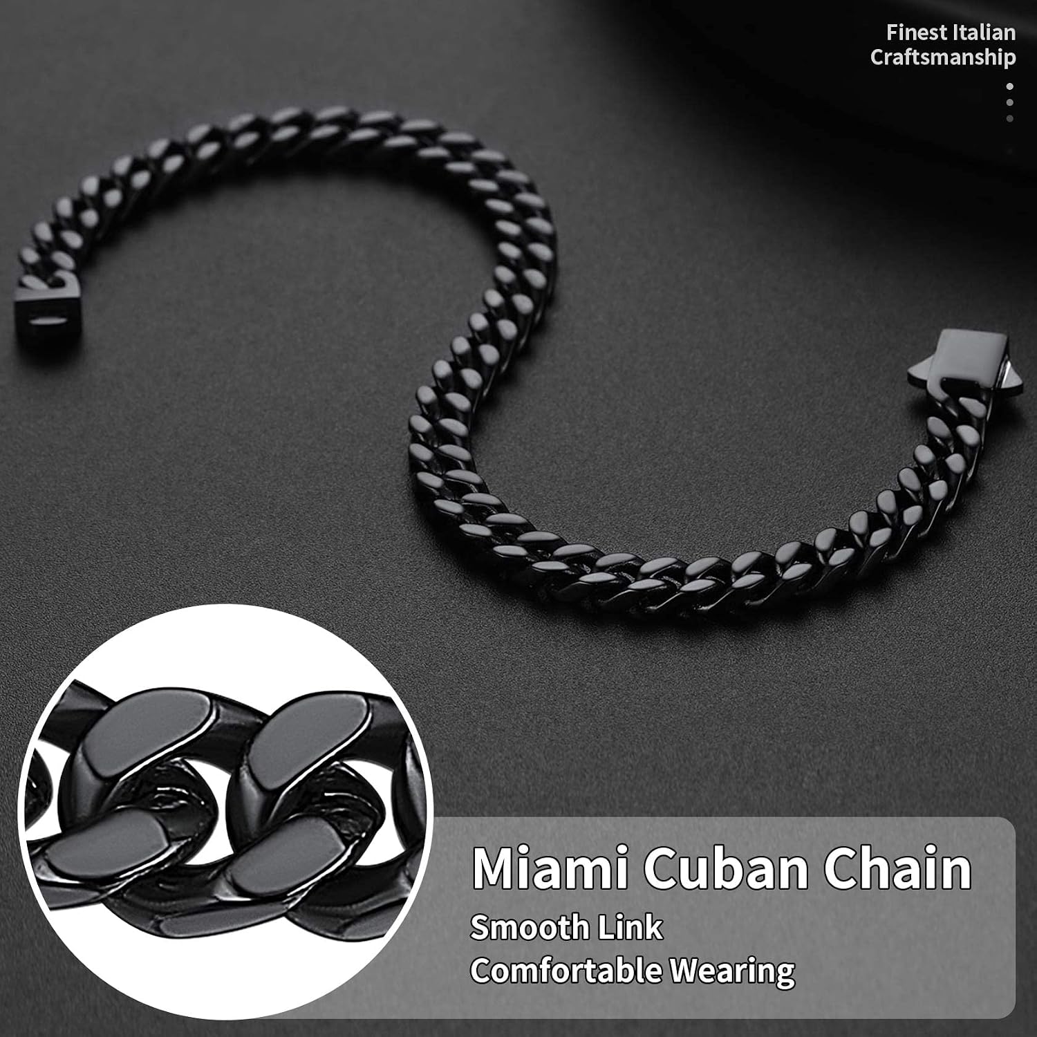 Detalle 2 de ChainsHouse Gourmette 19 cm Maille Cubaine 7 mm