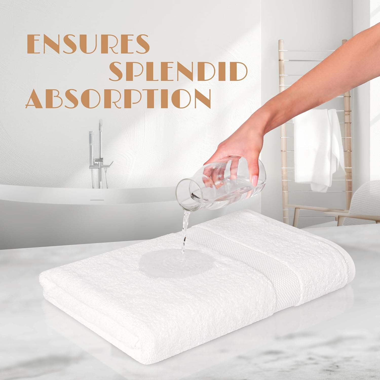 Detalle 1 de Wealuxe Bath Sheets 35 x 70 Inches