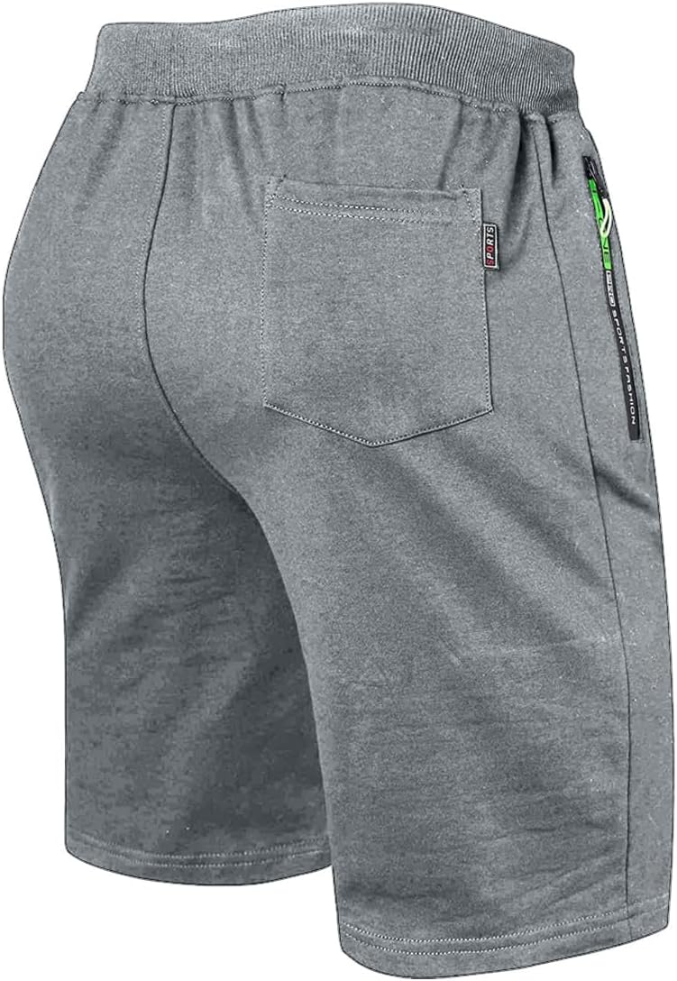 Thumbnail 2 de Tansozer Mens Casual Sports Shorts with Elastic Waist Zipper Pockets