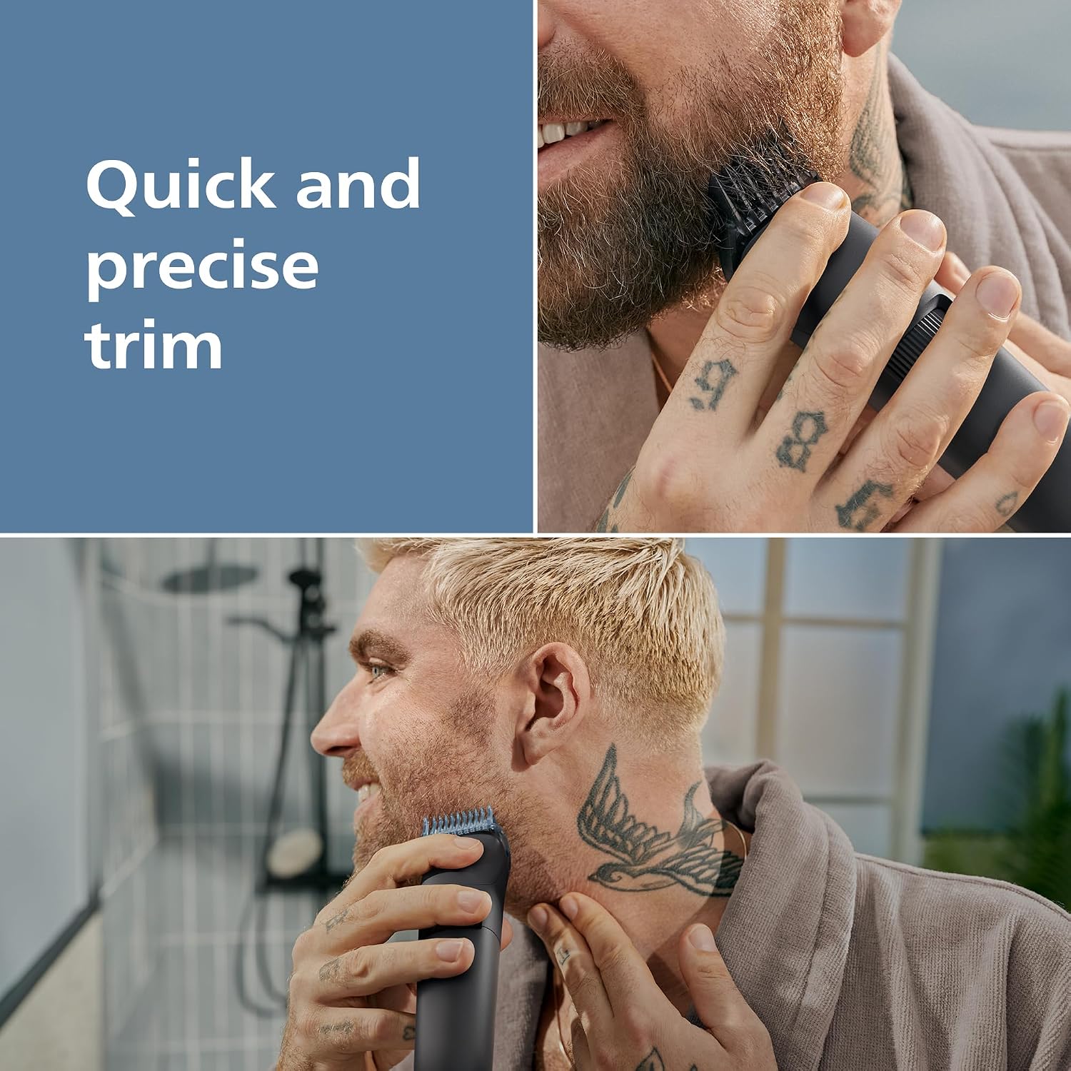 Thumbnail 1 de Philips Beard Trimmer 3000 Series BT3660/15, 40 Settings, Waterproof