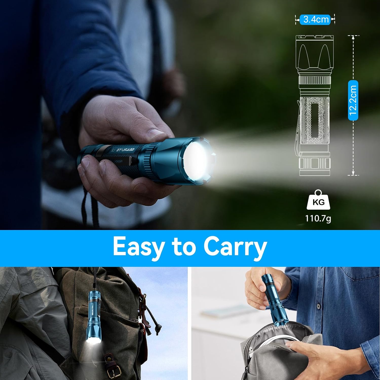 Thumbnail 4 de GEARLITE LED Torch Rechargeable 3500LM