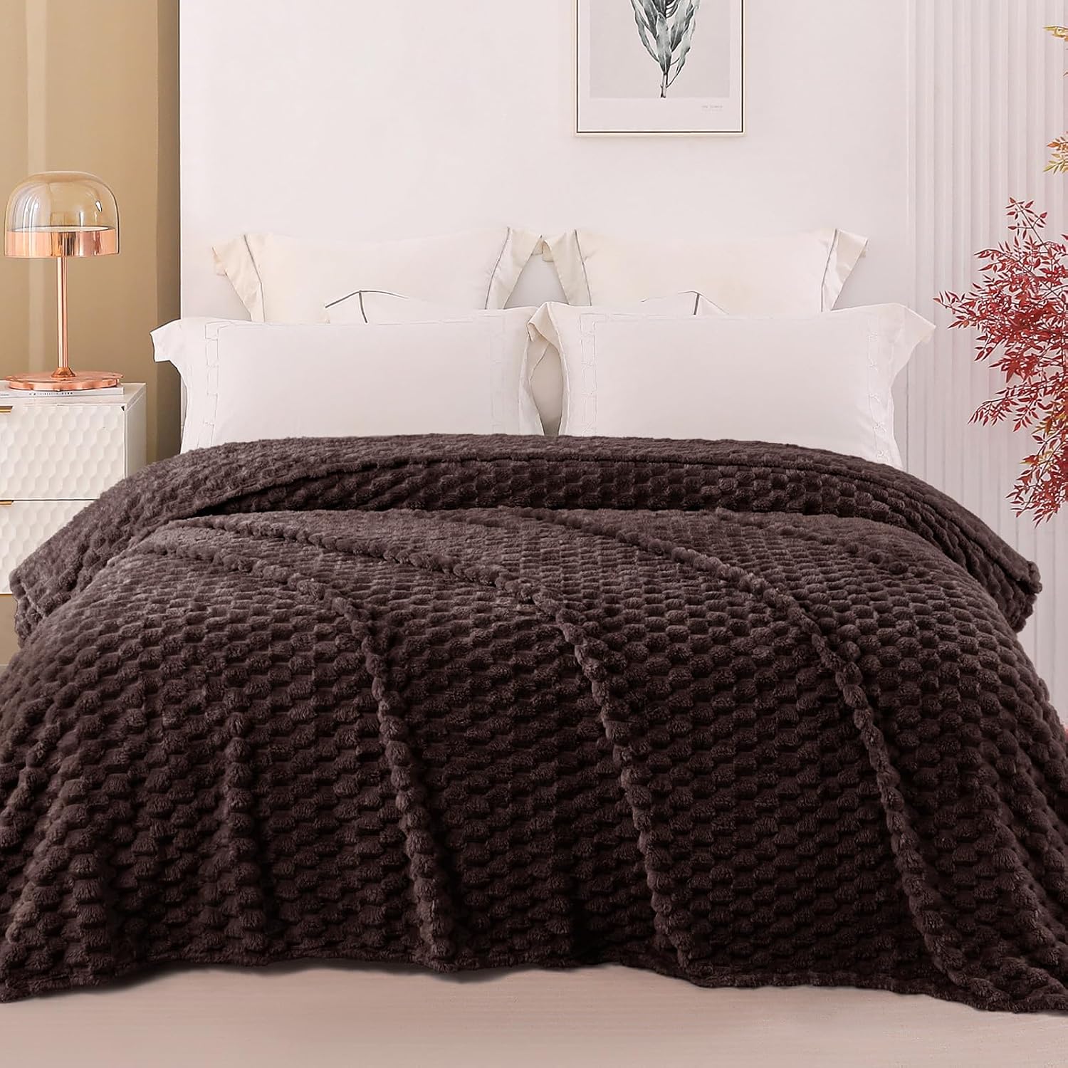 Detalle 2 de King fleece blanket 230x265 cm, extra large