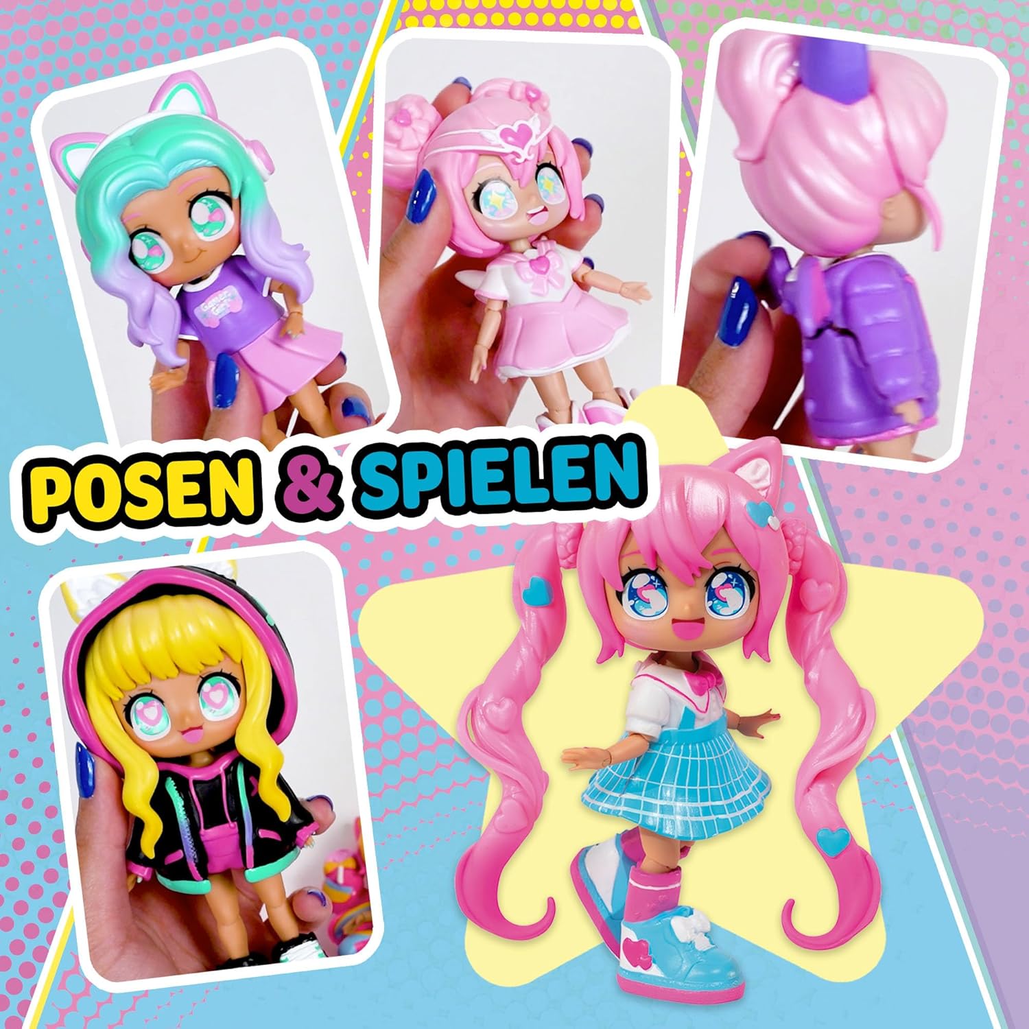 Thumbnail 6 de BANDAI Animakii Einhorn und Fledermaus – personalisierbares Puppen-Set HEA26348