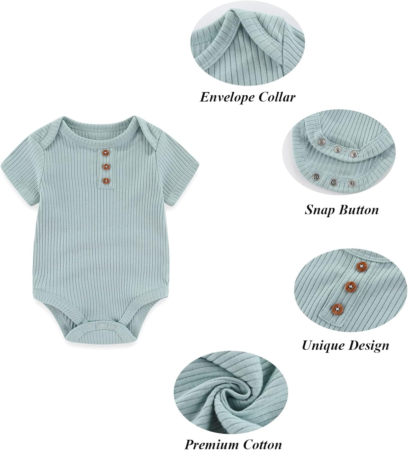 Thumbnail 4 de Chamie Baby Bodysuit 0-12 Months Pack of 3
