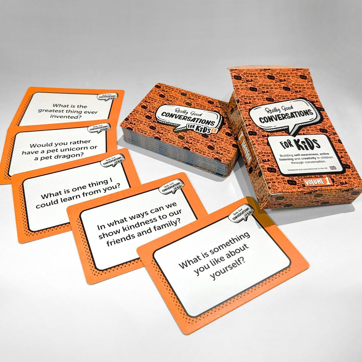 Detalle de Really Good Conversations for Kids Vol. 1 card game