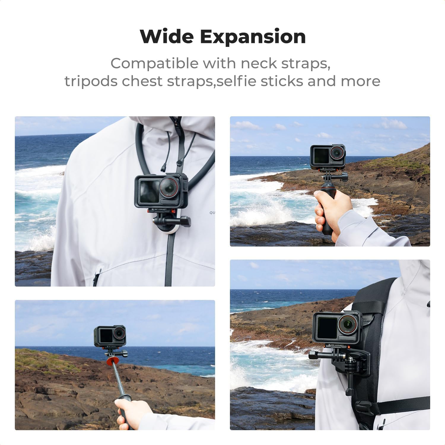 Thumbnail 5 de K&F CONCEPT Magnetic Quick Release Adapter (2-pack) for DJI Osmo Action 5 Pro/4/3 & Osmo 360