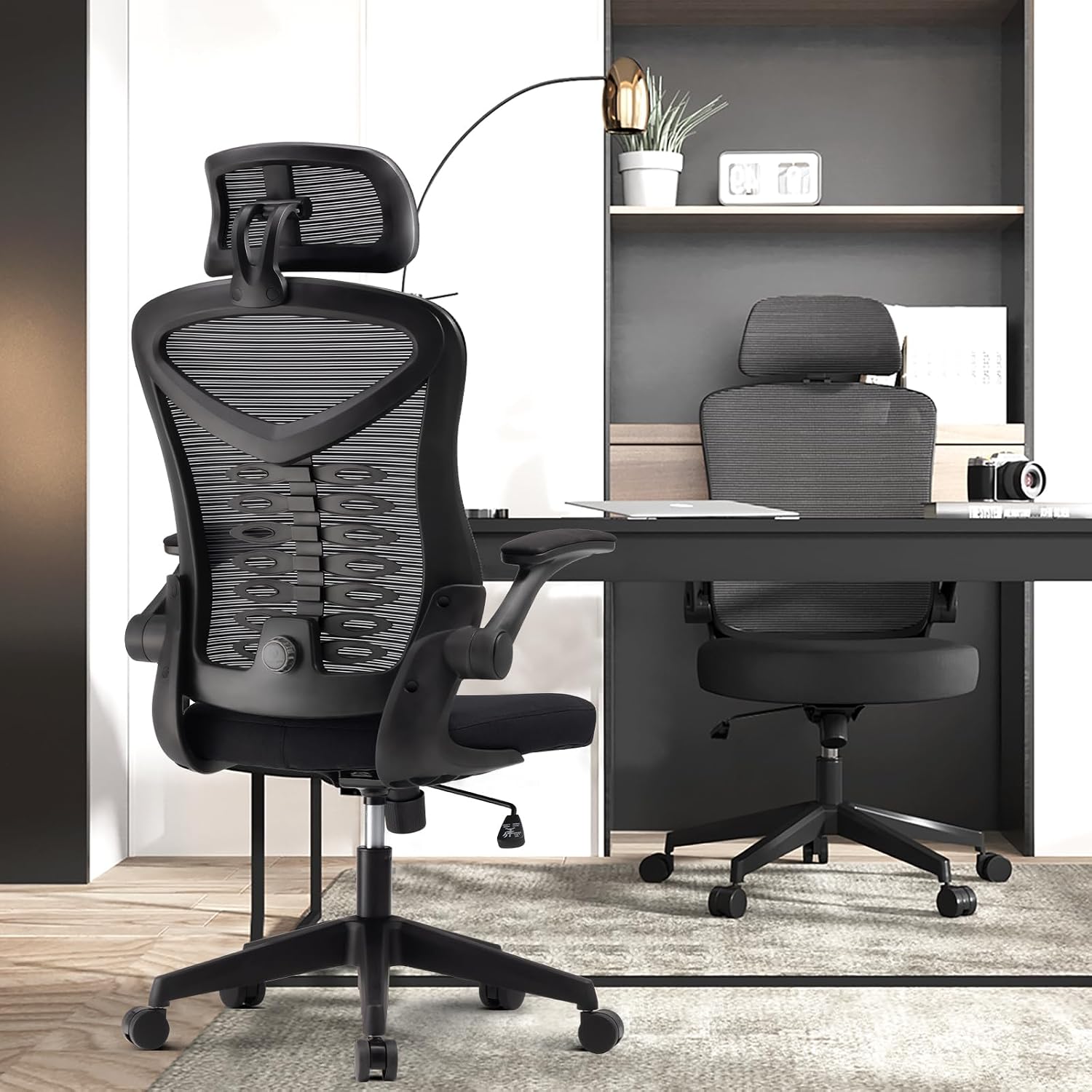 Detalle 2 de Mesh Office Chair with Adjustable Lumbar Support