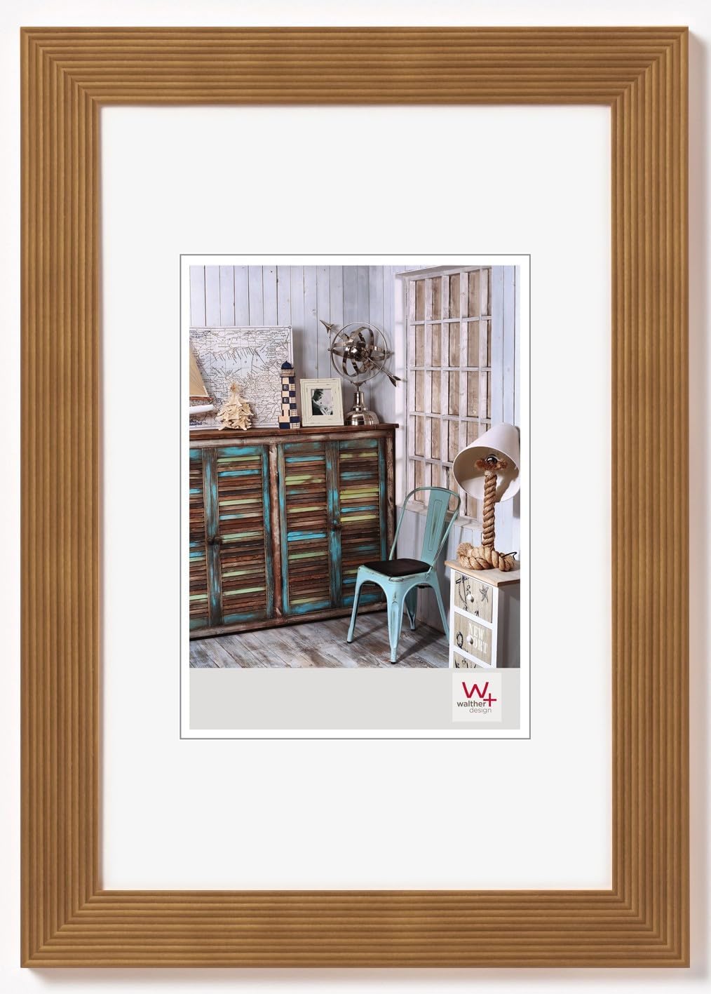 Detalle de Walther Design cadre photo en chêne 15 x 20 cm HI520E
