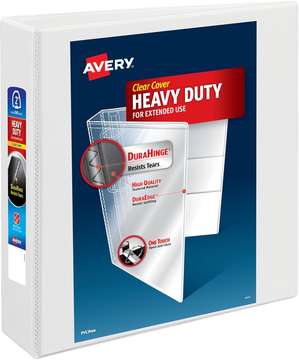 Detalle de Avery 3-Ring Binder, 2-Inch EZD Rings
