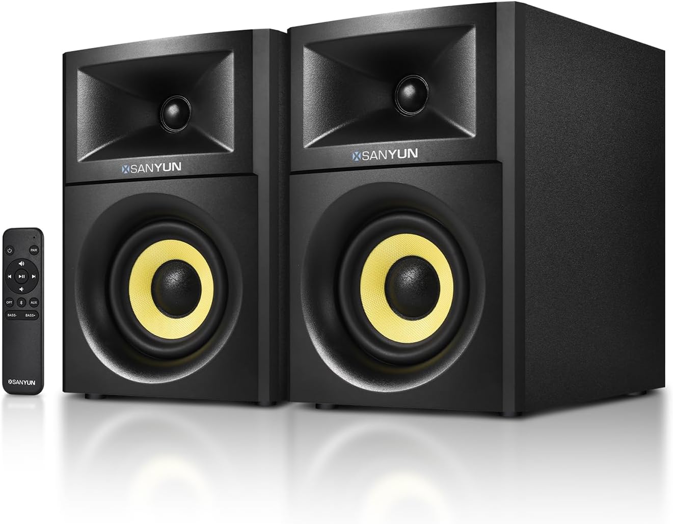 Detalle de Sanyun SW205 2.0 Bookshelf Speakers review: room-filling stereo with Dual-DSP